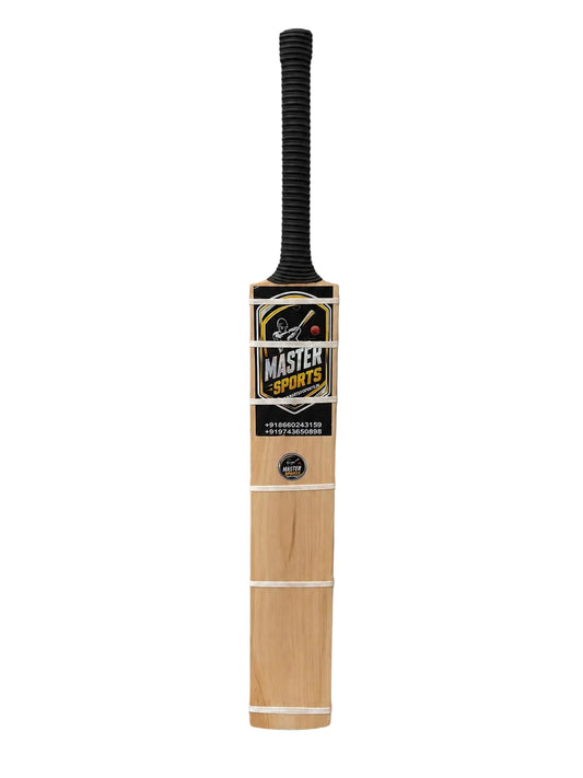 Master Sports Hard Tennis Cricket Bat with Blue Gripper