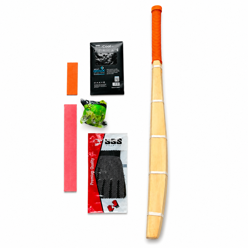 MD Sports Black Sprayed Hard Tennis Cricket Bat