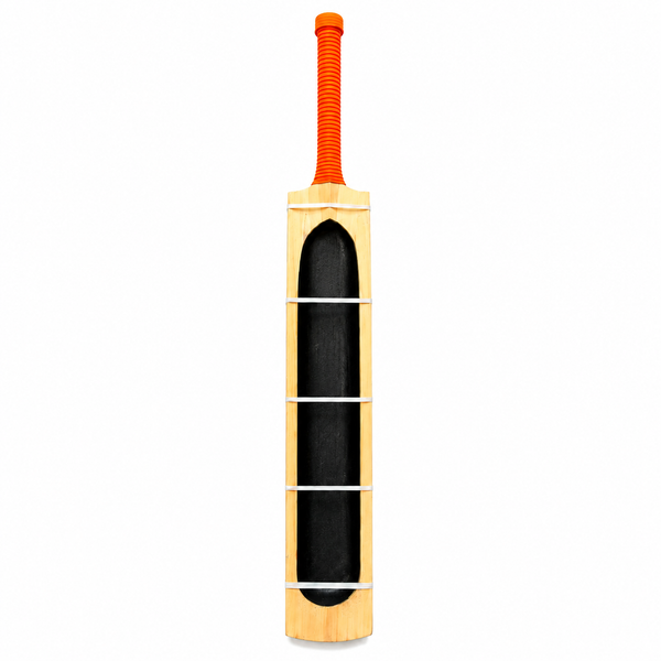 MD Sports Black Sprayed Hard Tennis Cricket Bat