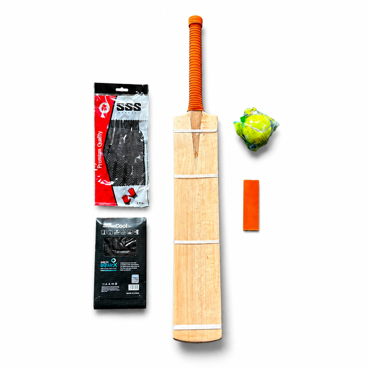 MD Sports Double Blade Hard Tennis Cricket Bat