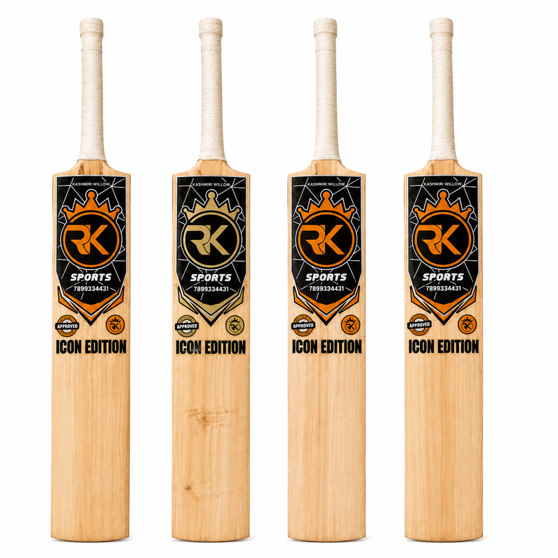 Rk sports Icon Edition Black Sprayed Hard Tennis Cricket Bat