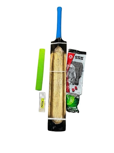 MD Sports Hard Tennis Black and Brown Cricket Bat