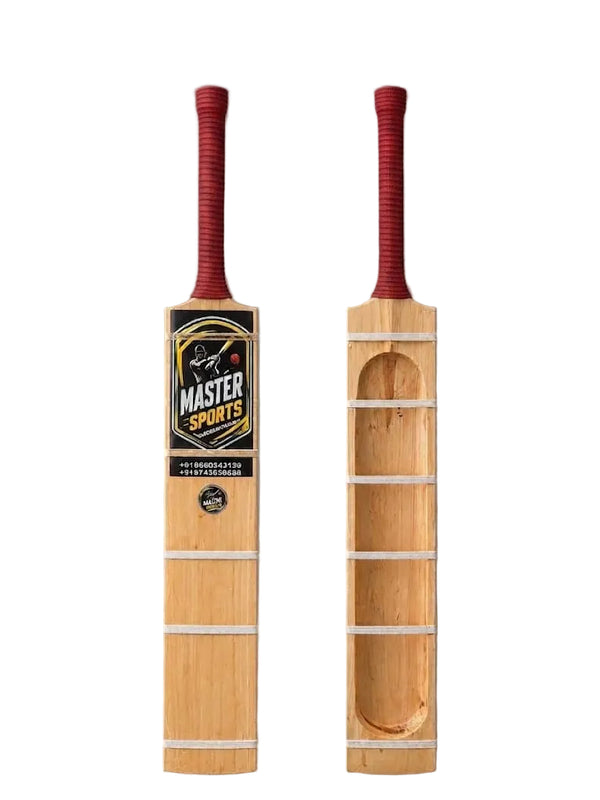 Master Sports Hard Tennis Red Gripper Cricket Bat