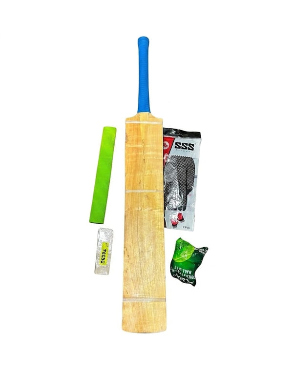 MD Sports Hard Tennis Black and Brown Cricket Bat