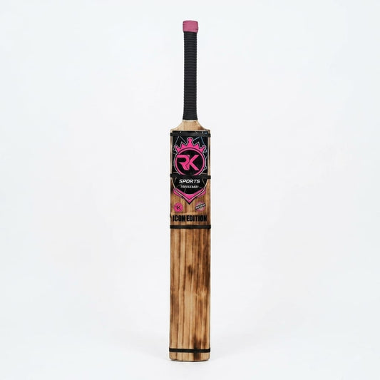 Rk sports Icon Edition Black Sprayed Hard Tennis Cricket Bat